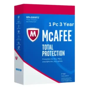McAfee Total Protection 1 Pc 3 Years