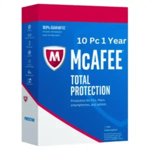 Mcafee Total Protection 10 User 1 Year
